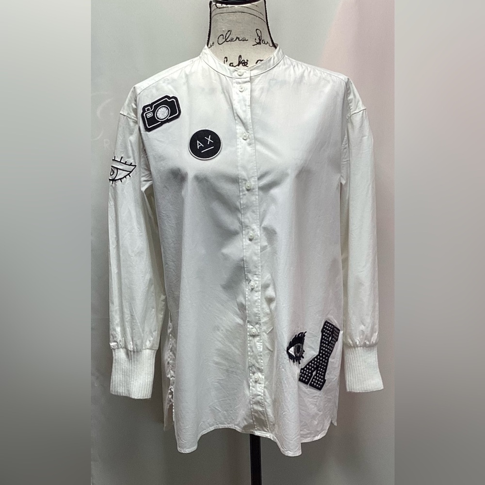 Armani Exchange Patch Blouse. Size Large - image 7